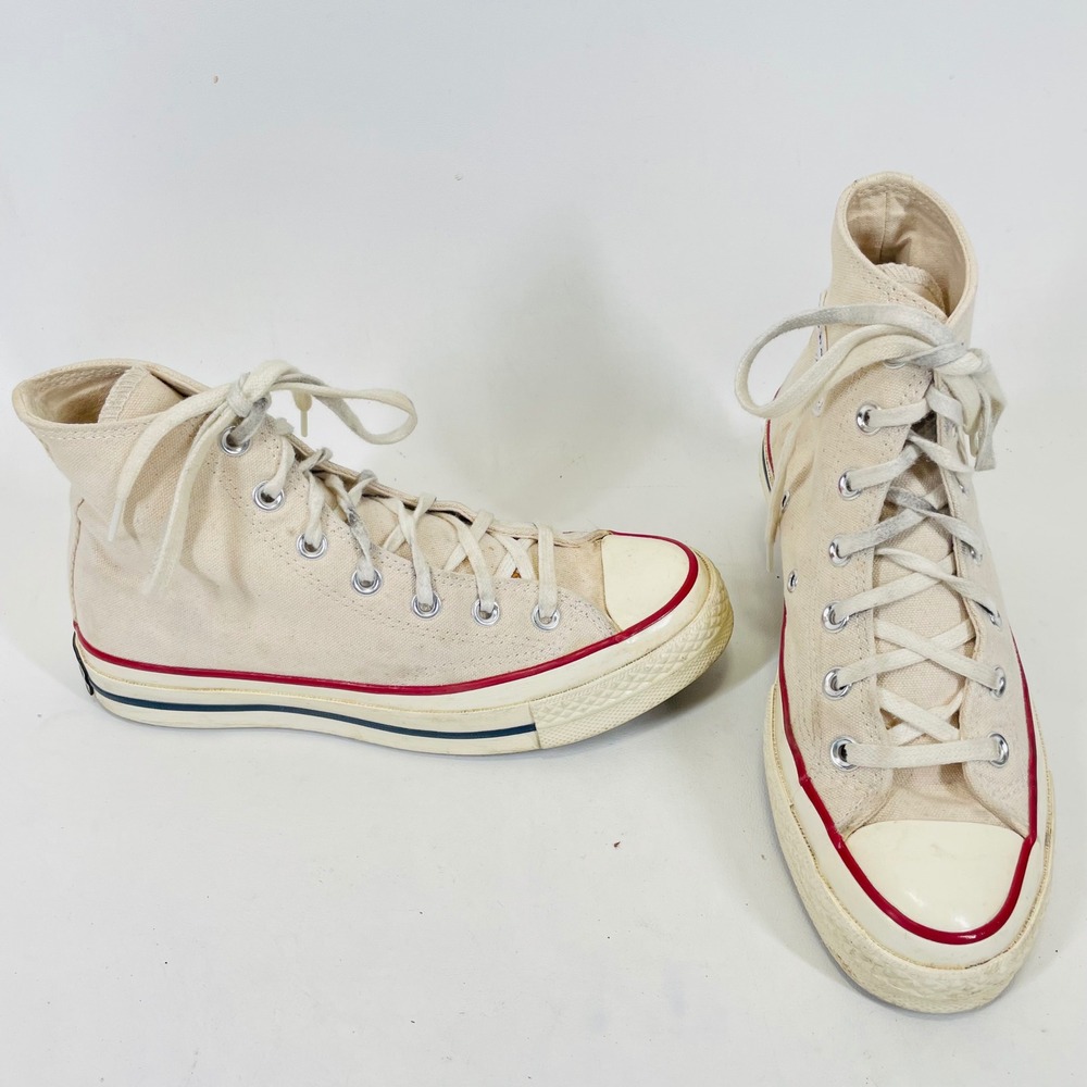 Converse Chuck 70 Hi Parchment Off White Sneakers 162053C Mens 5 Womens 7